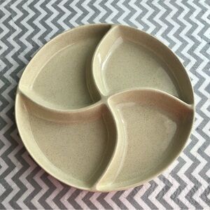Excellent Beige Vintage MCM California Originals 147 Divided Serving Platter